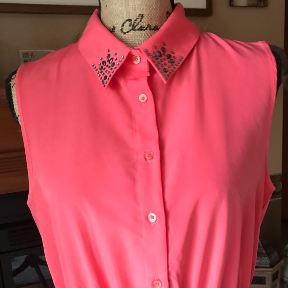 One Clothing Studded Collar Dress - Picture 2 of 6